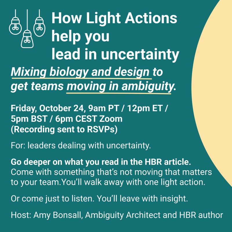 Cover Image for How Light Actions help you lead in uncertainty