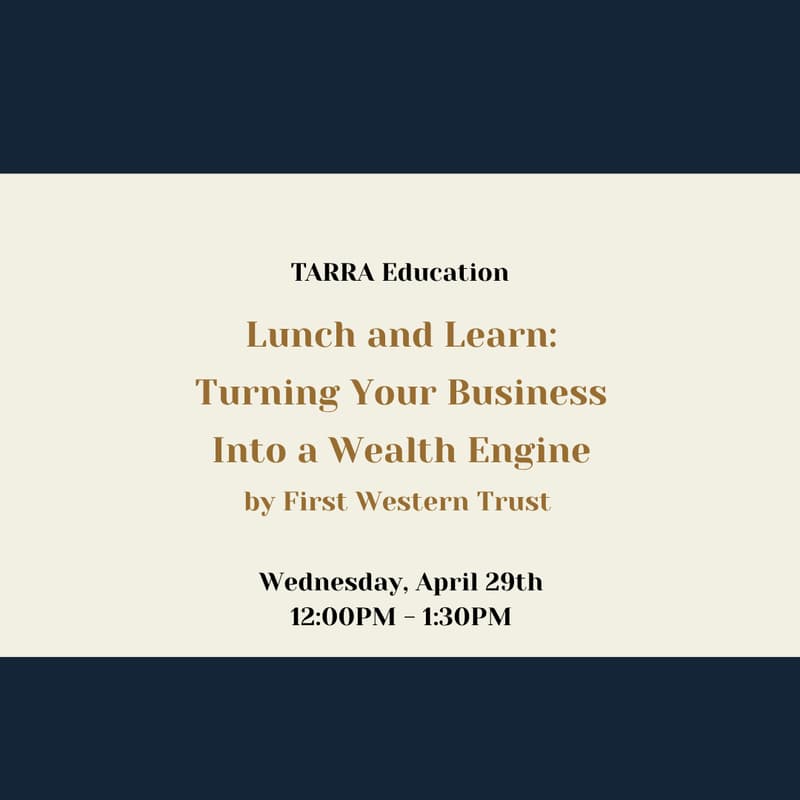 Cover Image for Lunch & Learn: Turning Your Business Into a Wealth Engine