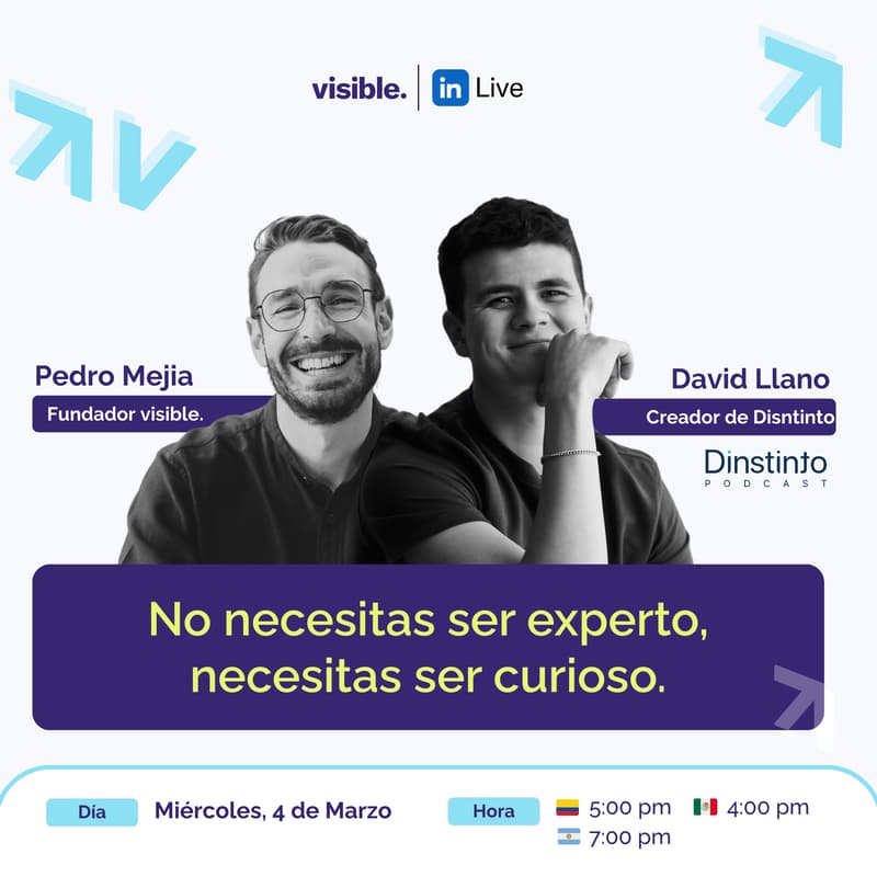Cover Image for No necesitas ser experto, necesitas ser curioso. | David Llano y Pedro Mejía