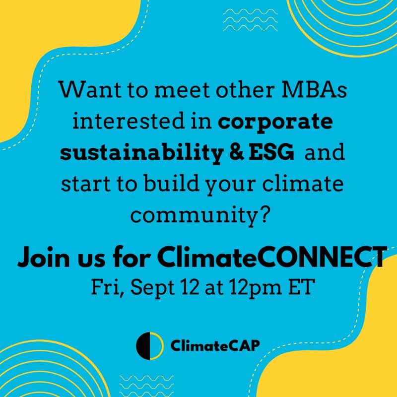 Cover Image for ClimateCONNECT: Coporate Sustainability & ESG