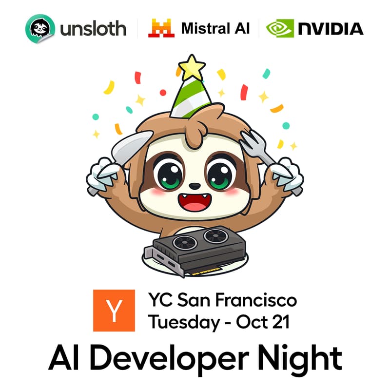 Cover Image for Unsloth × Mistral × NVIDIA Night