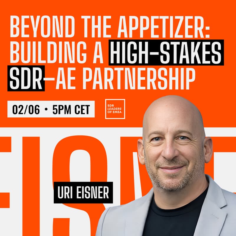 Cover Image for Beyond the Appetizer: Building a High-Stakes SDR–AE Partnership