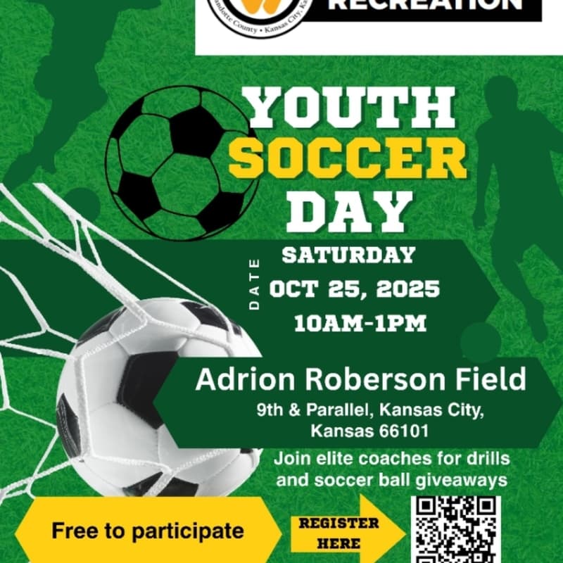 Cover Image for WyCo Parks and Rec and KCSMB Youth Soccer Day