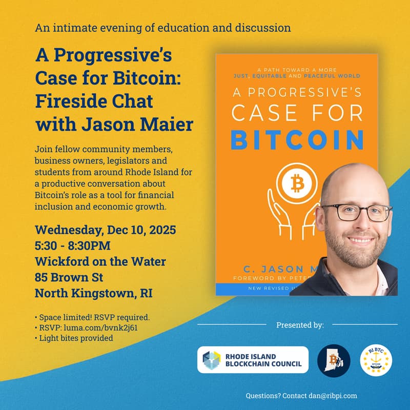 Cover Image for A Progressive's Case for Bitcoin: Fireside Chat with Jason Maier