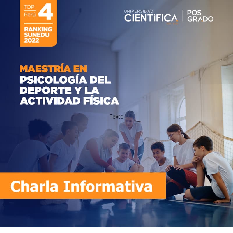 Cover Image for Charla Informativa Maestría en Psicología del Deporte y Actividad Física