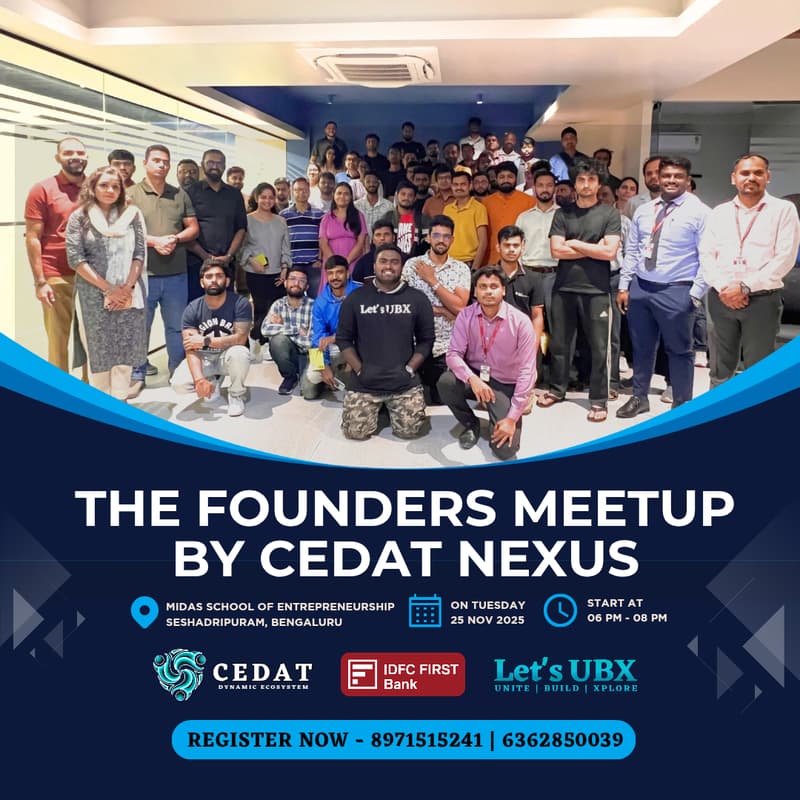 Cover Image for THE FOUNDERS MEETUP BY CEDAT NEXUS