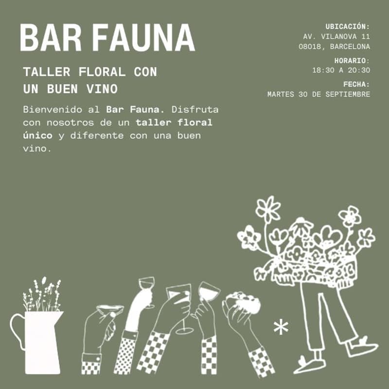 Cover Image for Taller floral en Bar Fauna