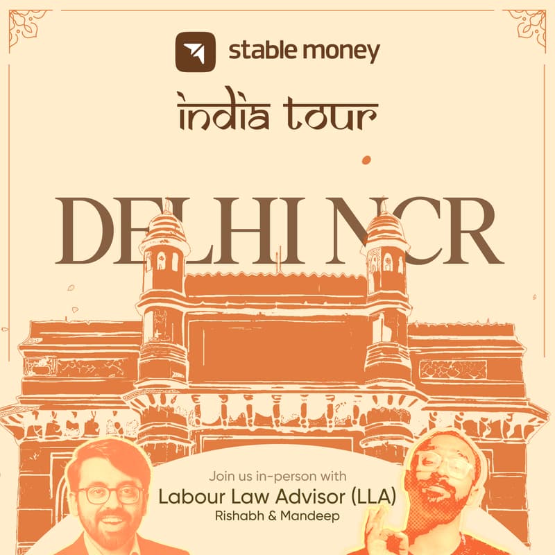 Cover Image for Stable Money India Tour ft. LLA | Gurugram (Delhi NCR) Edition