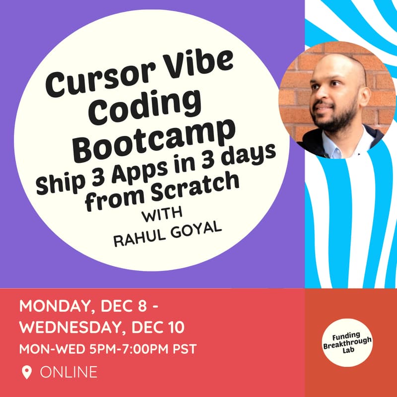 Cover Image for Coding with AI Bootcamp: Ship 3 Apps over 3 days