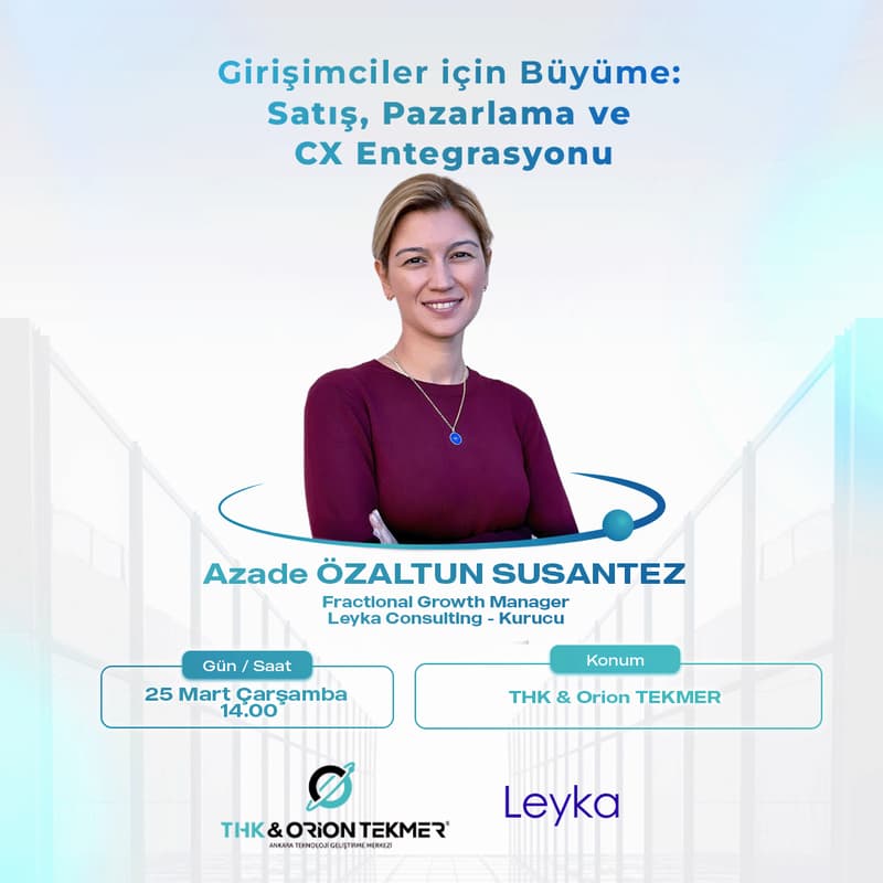 Cover Image for Girişimciler İçin Büyüme: Satış, Pazarlama ve CX Entegrasyonu