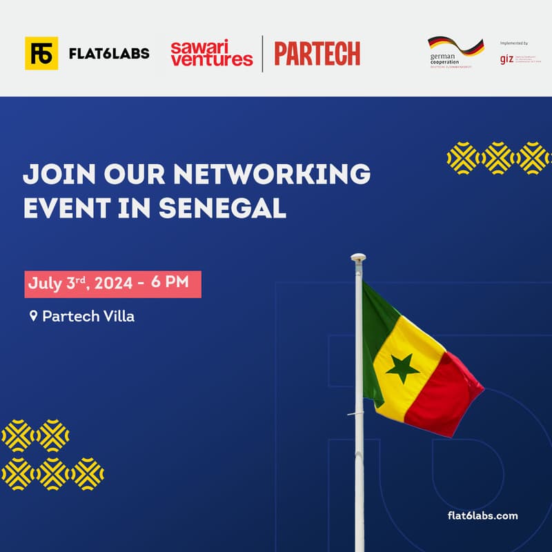 Cover Image for Flat6Labs & Sawari Ventures X Partech | Networking Event