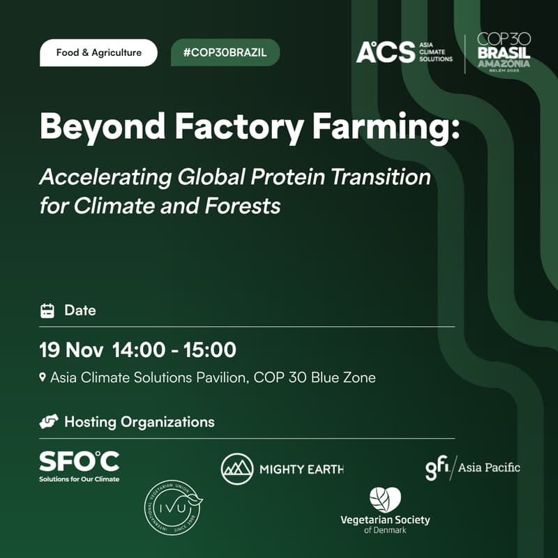Cover Image for Beyond Factory Farming: Accelerating Global Protein Transition for Climate and Forests