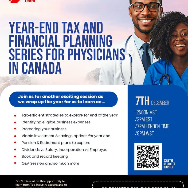 Cover Image for "Year-end Tax and Financial Planning Series for Physicians in Canada"