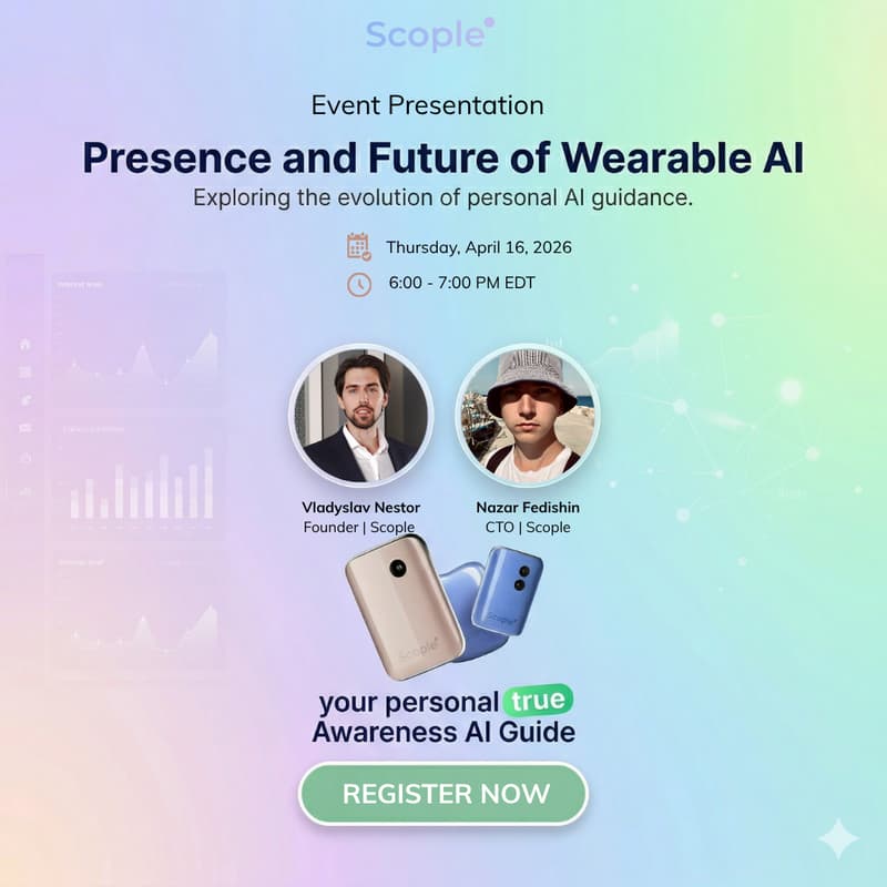 Cover Image for 🚀 Presence and Future of Wearable AI: A Live Presentation by Scople