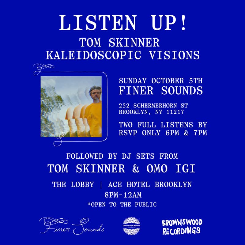Cover Image for Finer Sounds Presents: Listen Up! Kaleidoscopic Visions Listening Session w/ Tom Skinner