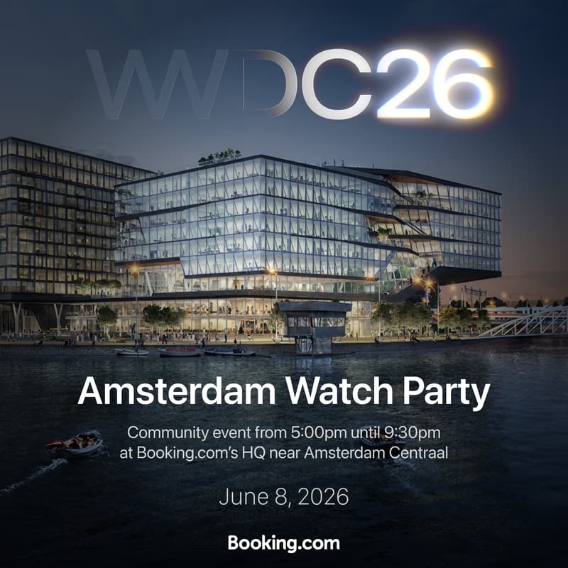Cover Image for WWDC 2026 Watch Party @ Booking.com HQ Amsterdam