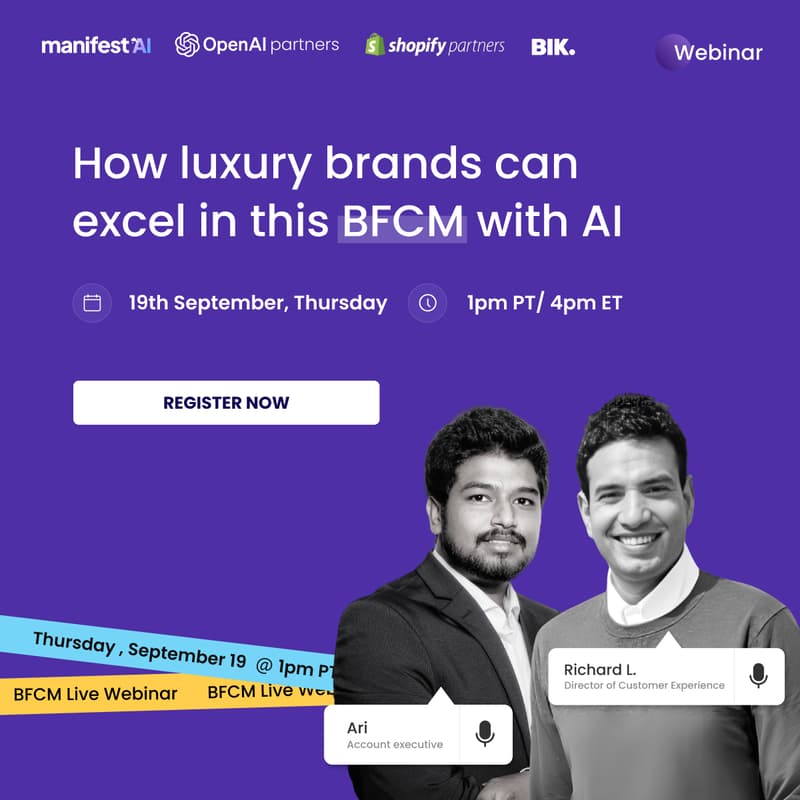 Cover Image for How AI Can Help Luxury Brands Excel in DTC Sales This BFCM