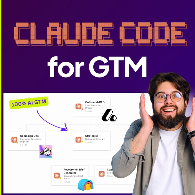 Cover Image for Claude Code for GTM: How B2B Teams Are Building Outbound Systems [Live Demo] 🔴
