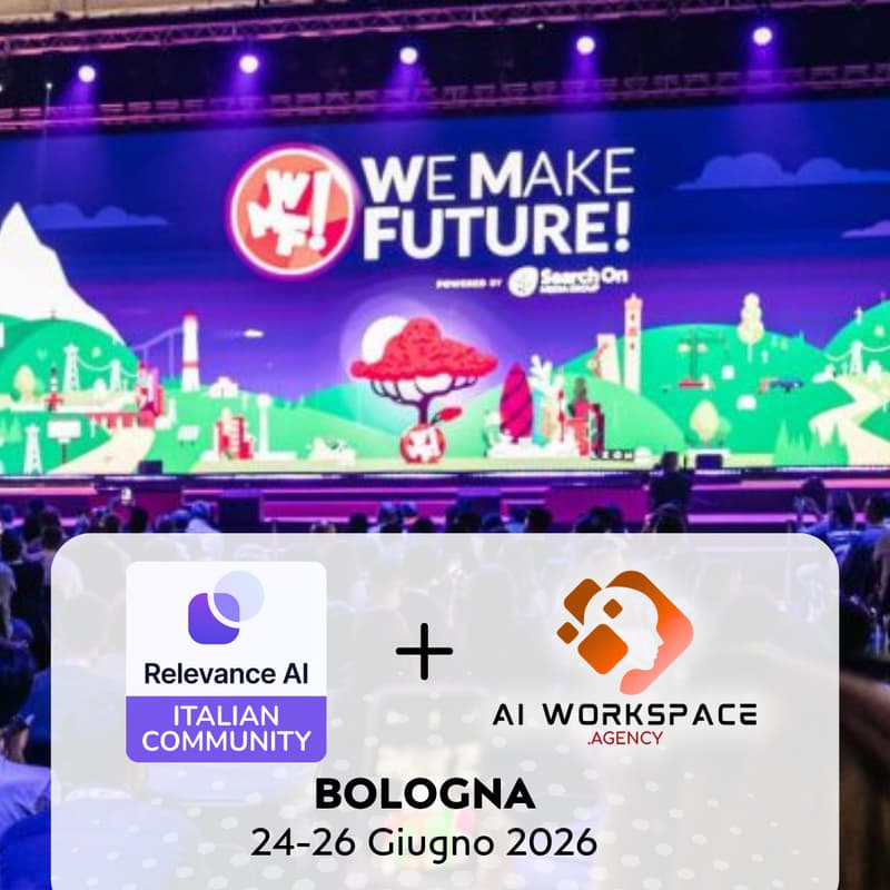 Cover Image for AI WORKSPACE @WMF Bologna: Lancia il tuo business con gli AI Agents (Beta Access)