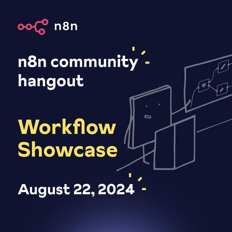 Cover Image for n8n Community Hangout - Workflow Showcase