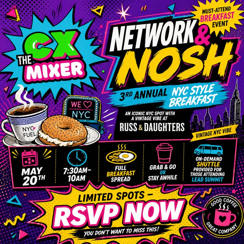 Cover Image for 🥯 CX Mixer: Network & Nosh (3rd Annual NYC Breakfast)