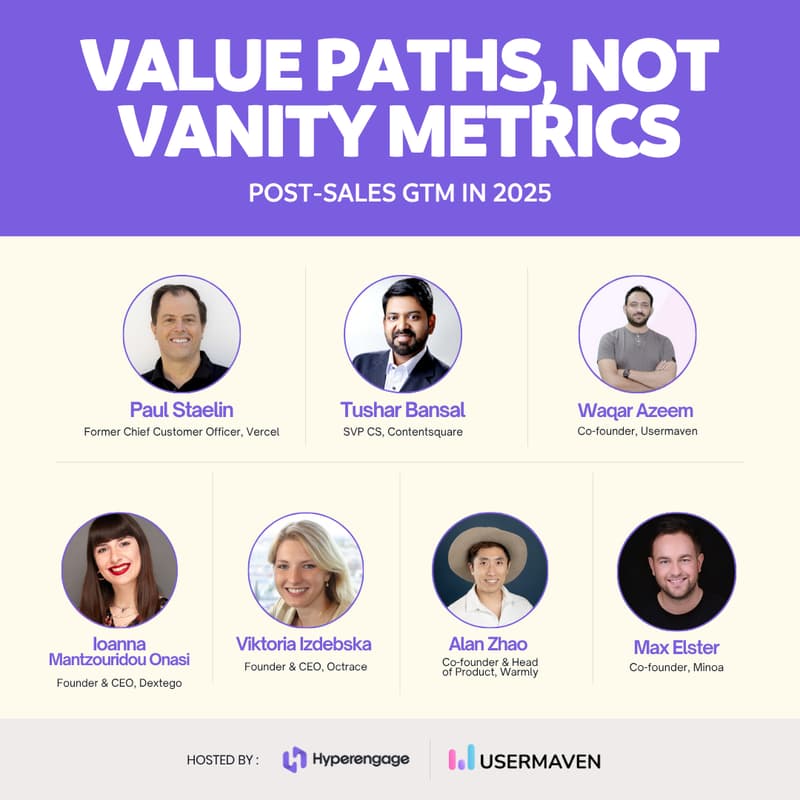 Cover Image for Value Paths, Not Vanity Metrics: Post-Sales GTM in 2025
