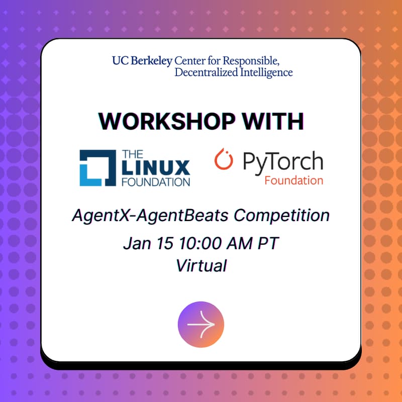 Cover Image for Workshop With Linux / PyTorch Foundation: AgentX-AgentBeats Competition