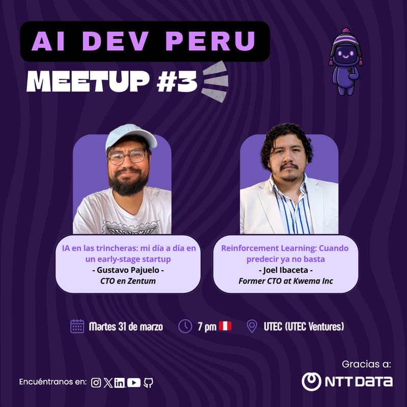 Cover Image for Meetup #3 (AI Dev Peru)