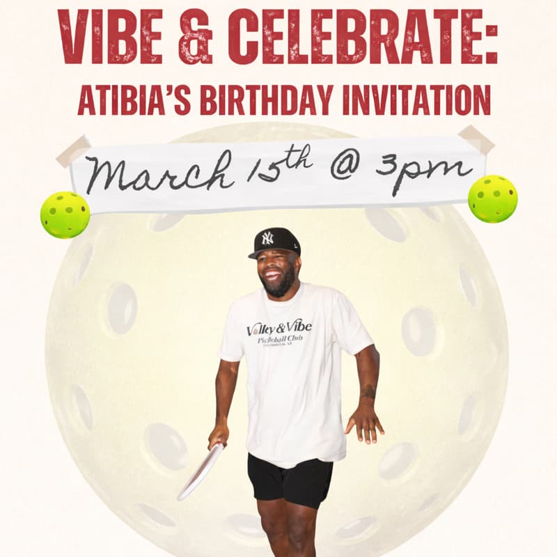 Cover Image for VIBE & CELEBRATE: Atibia’s Birthday Invitation