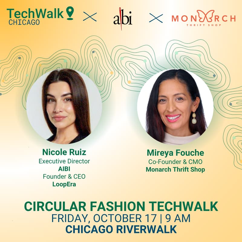 Cover Image for Circular Fashion TechWalk | Chicago, 10/17 w/ AIBI and Monarch Thrift Shop
