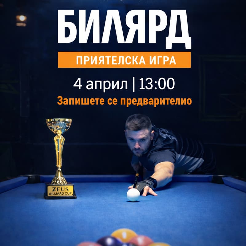 Cover Image for 🎱 Клубна среща за билярд