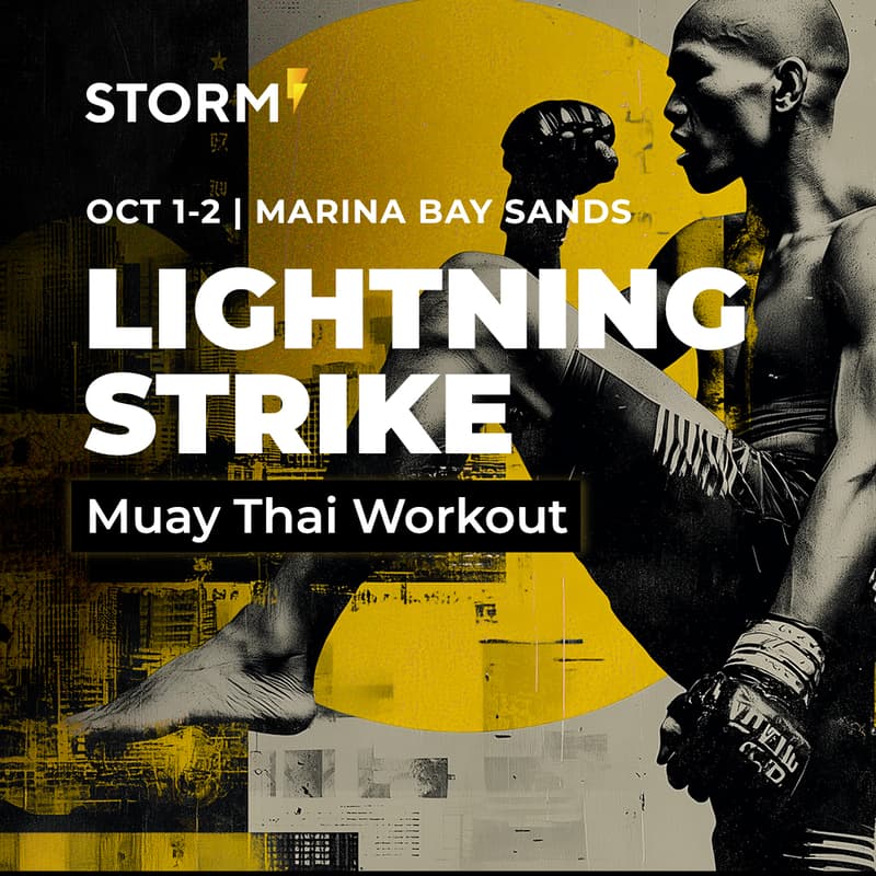 Cover Image for Lightning Strike: Muay Thai Workout at Token 2049