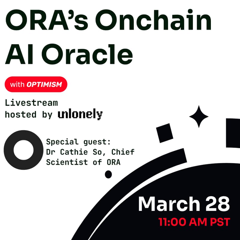 Cover Image for ORA’s Onchain AI Oracle