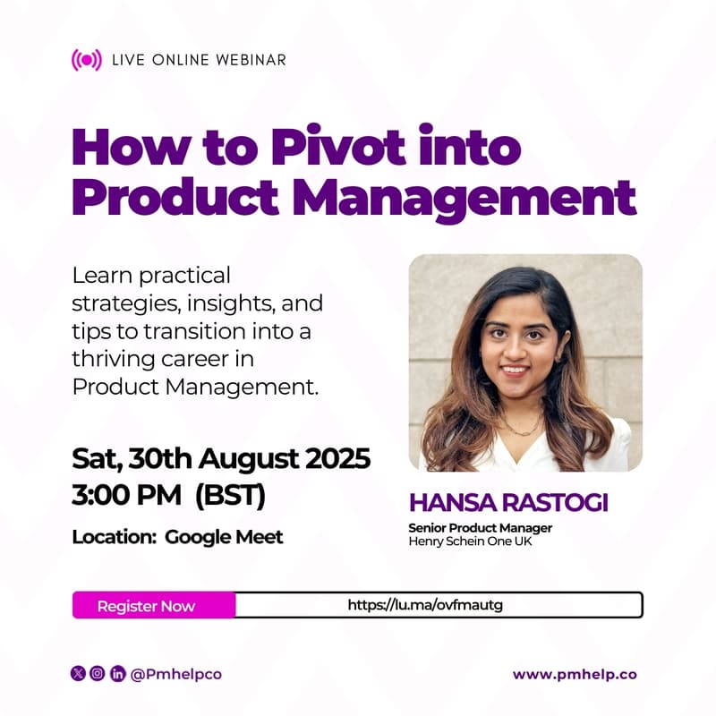 How to Pivot into Product Management · Luma