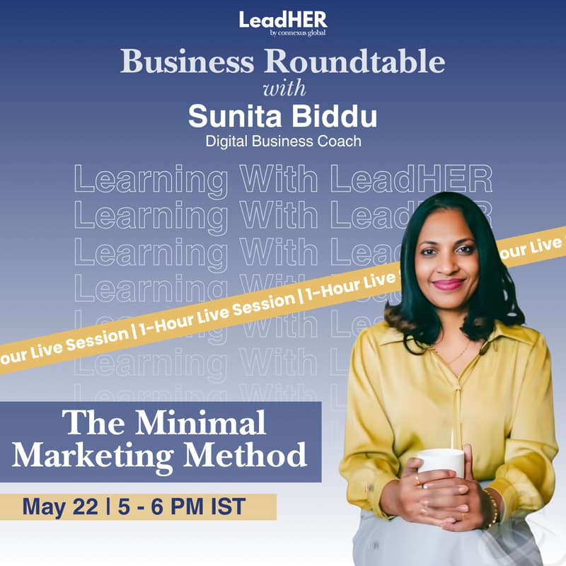 Cover Image for LeadHER Business Roundtable with Sunita Biddu