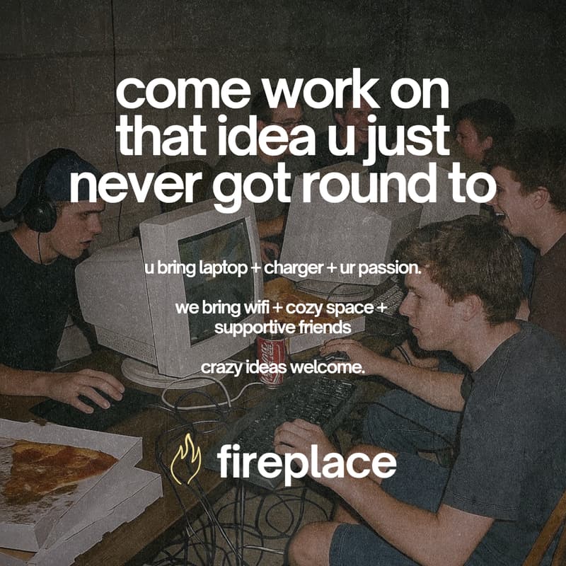 Cover Image for passion project coworking - fireplace