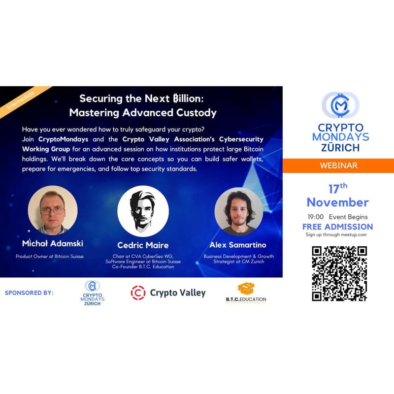 Cover Image for Securing the Next ₿illion: Mastering Advanced Custody