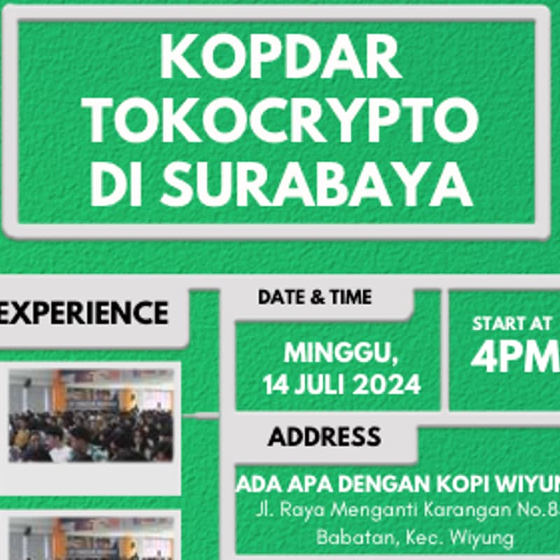 Cover Image for KOPDAR TOKOCRYPTO DI SURABAYA