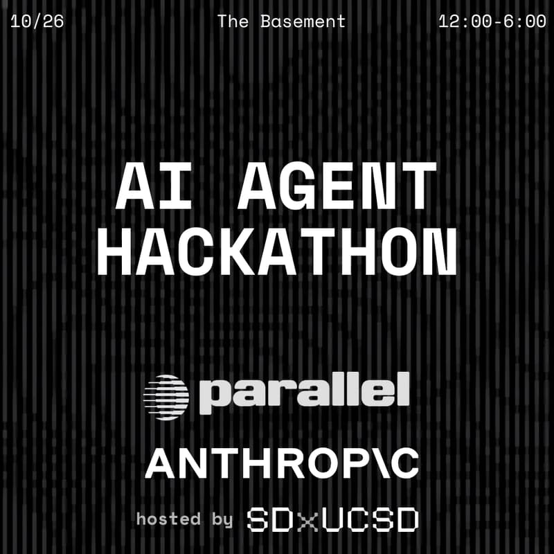 Cover Image for SDx @ UC San Diego AI Agent Hackathon