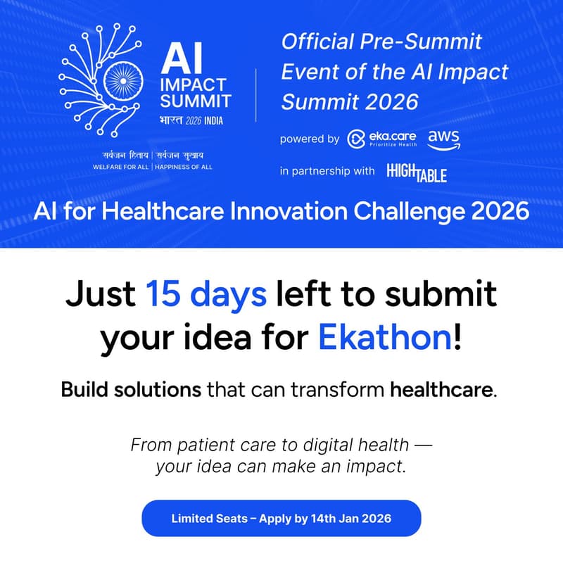 Cover Image for Ekathon 2026: Health AI on India’s Digital Rails