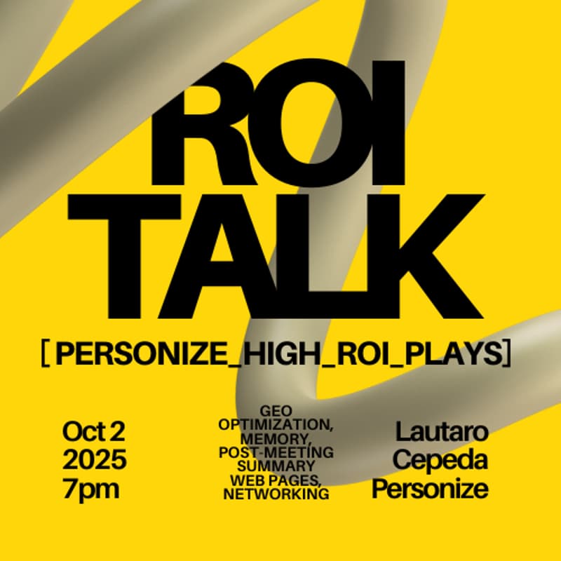 Cover Image for ROI TALK: [personize_high_roi_plays]