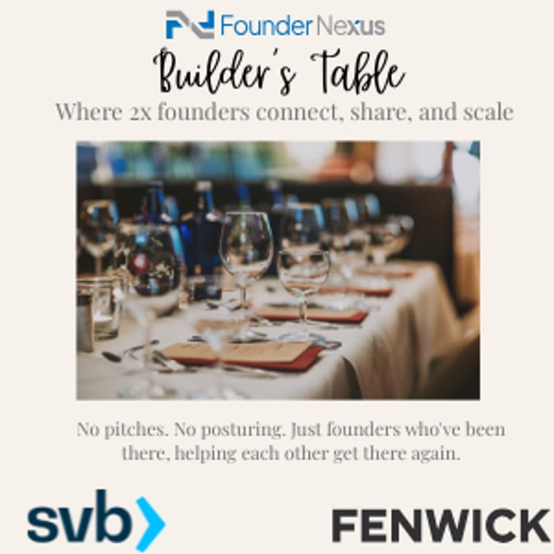 Cover Image for Builder's Table-2x Founder's Dinner