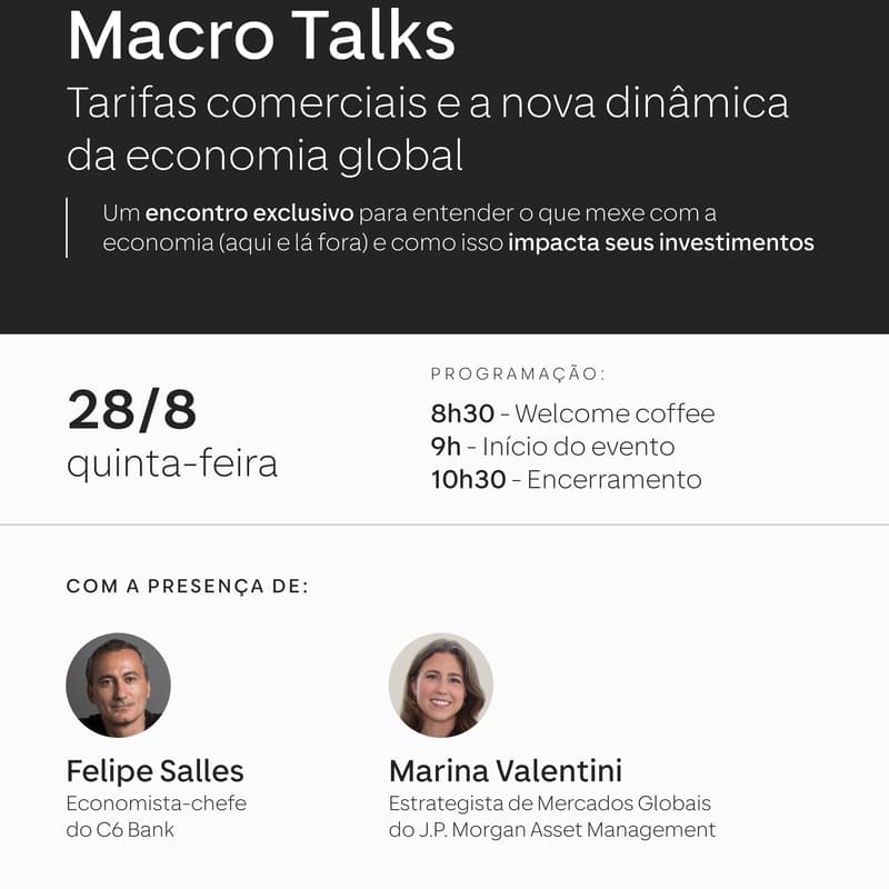 Cover Image for C6 Macro Talks: Tarifas Comerciais e a nova dinâmica da economia global