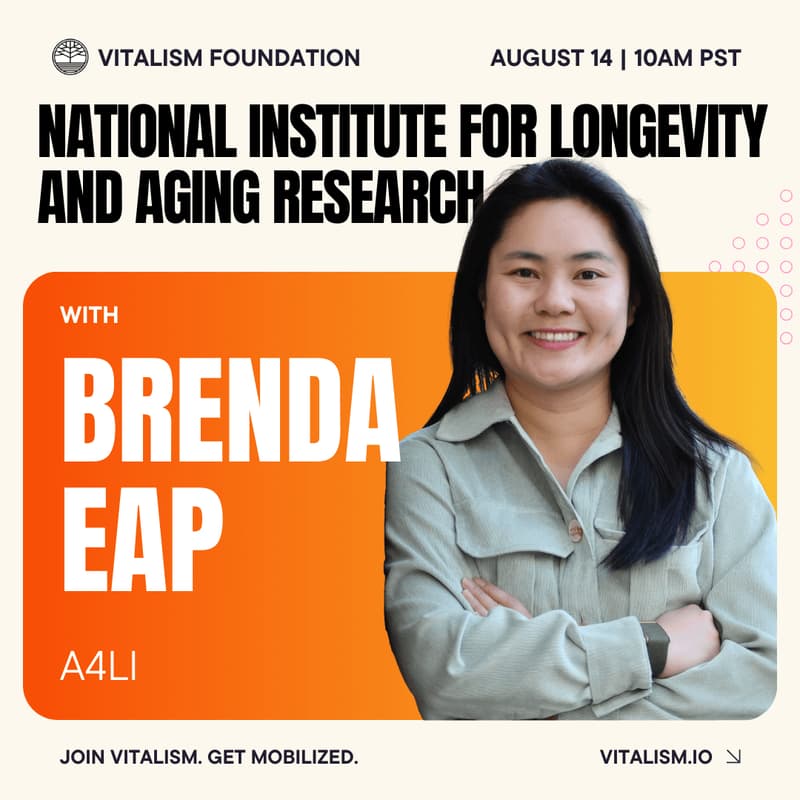 Cover Image for National Institute for Longevity and Aging Research - Brenda Eap // Vitalism Online Talks