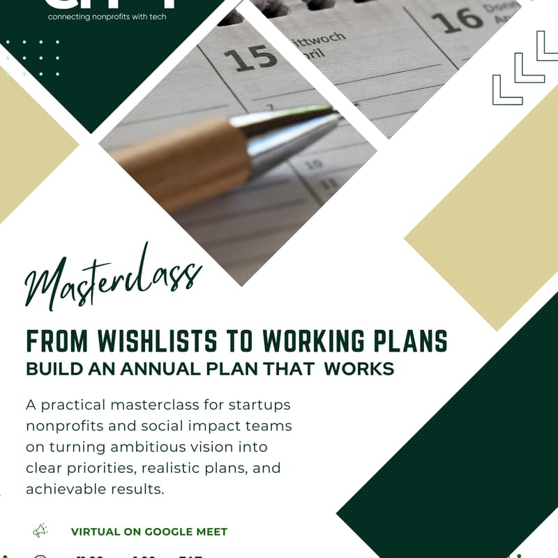 Cover Image for FROM WISHLISTS TO WORKING PLANS. (BUILD AN ANNUAL PLAN THAT WORKS)