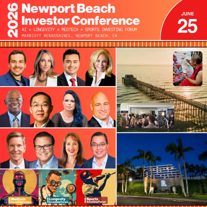 Cover Image for AI * Longevity * Medtech * Sports @ Newport Beach Investor Conference