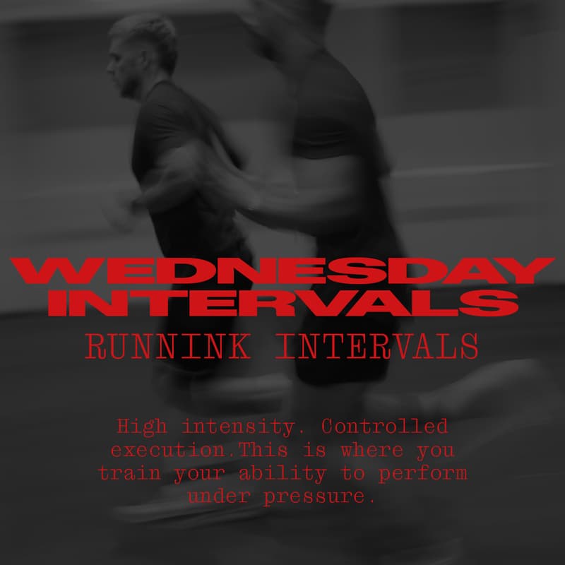 Cover Image for WEDNESDAY INTERVALS - RUNNINK INTERVALS (TAPERING)