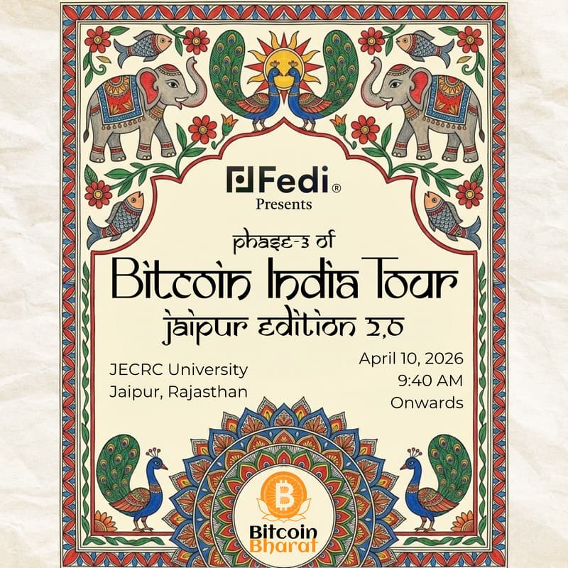 Cover Image for Bitcoin India Tour- Jaipur Edition