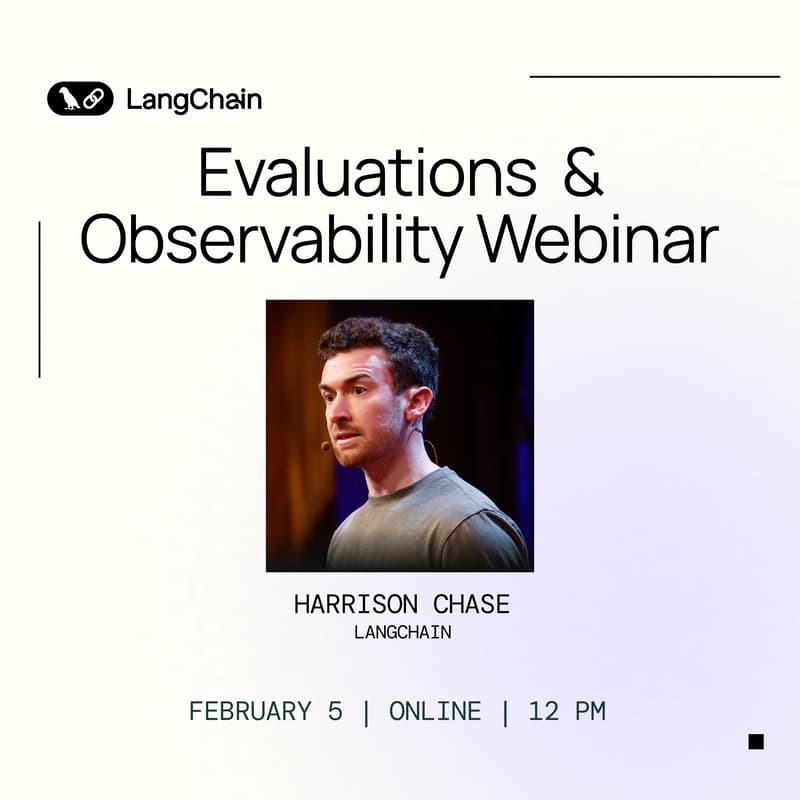 Cover Image for Webinar: Evaluations & Observability for AI Agents