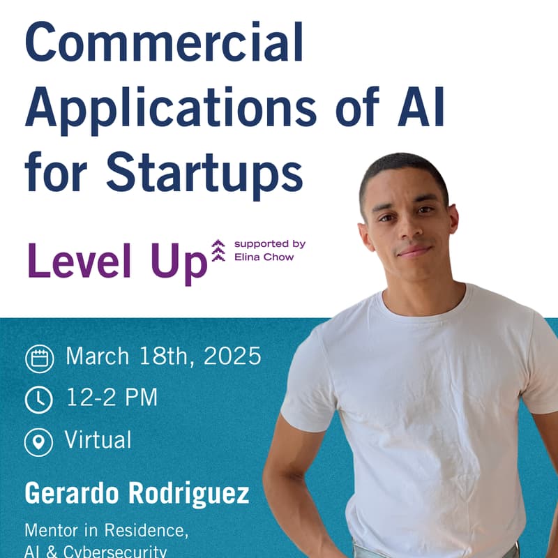 Cover Image for Commercial Applications of AI for Startups - Level Up with Gerardo Rodriguez